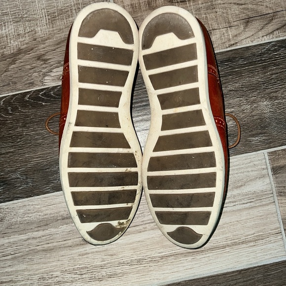 Men’s size 10 Italian wing tips reddish brown worn once EUC - Picture 5 of 6